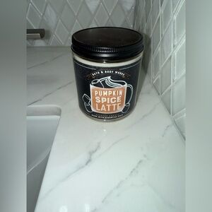 Bath & Body Works Pumpkin Spice Latte Scented Candle - Black and Orange